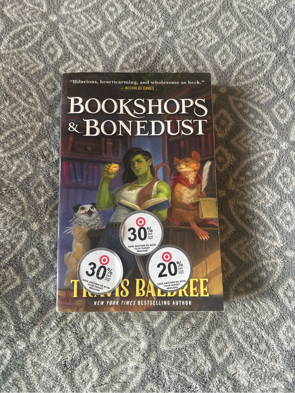 Bookshops & Bonedust by Travis Baldree - Adult Fantasy Paperback Book